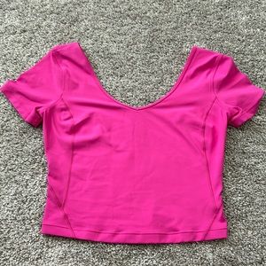 Lululemon Align T-Shirt Sonic Pink size 6